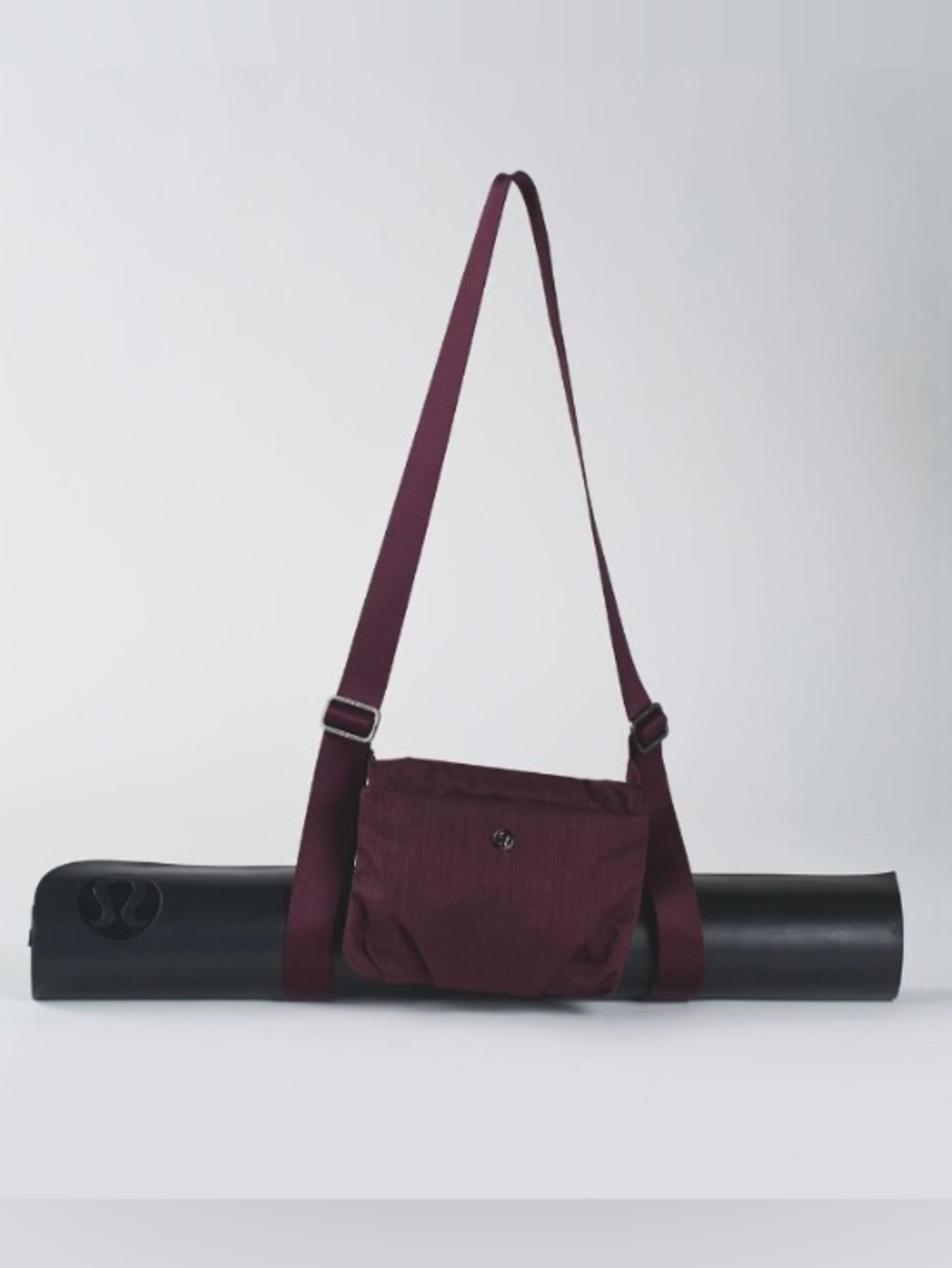 Lululemon Maroon Yoga Mat Strap Bag